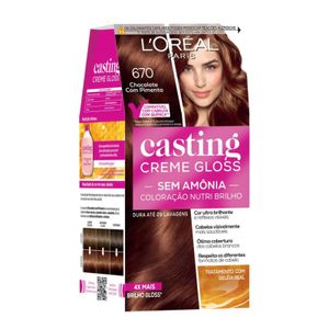 Tintura Loreal Casting Creme Gloss 670 - Chocolate com Pimenta