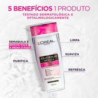Água Micelar Bifásica L'Oréal Paris Solução de Limpeza 5 em 1 - 200ml