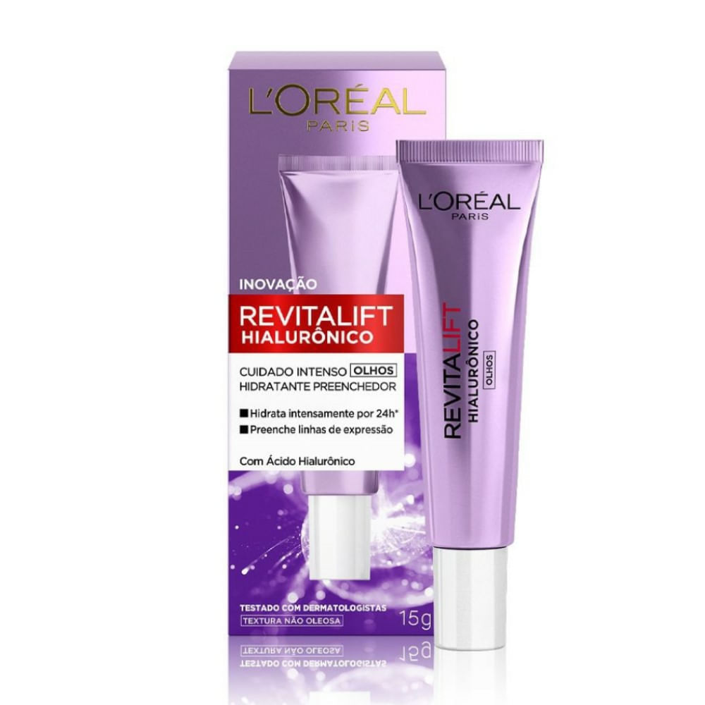 Creme para Olhos Anti-idade L'Oréal Paris Revitalift Hialurônico 15g