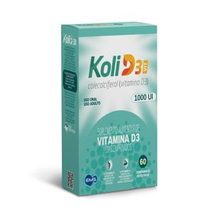 Suplemento Alimentar Vitamina D Koli D3 Vit 1000UI 60 comprimidos