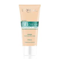 Base BB Cream L'Oréal Paris Efeito Matte 5 Em 1 Cor Média FPS 50 30ml
