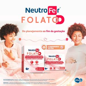 Suplemento Alimentar Ems Neutrofer Folato D 90 Comprimidos Revestidos