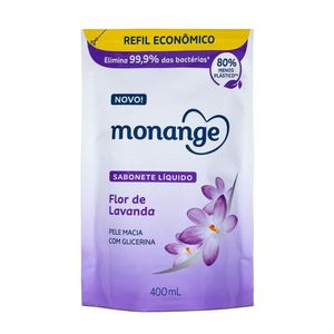 Sabonete Líquido Monange Flor De Lavanda Refil 400ml