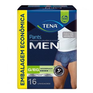 Roupa Íntima Descartável Tena Pants Men G/EG 16 Unidades