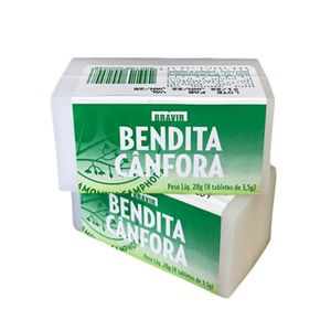 Bendita Cânfora Tablete Estojo com 8 Unidades de 3,5g