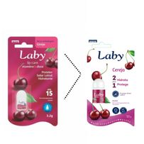 Protetor Solar Labial Hidratante Laby Cereja FPS15 3,2g