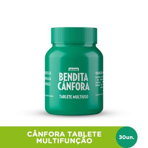 Bendita Cânfora Tablete Pote 30 unidades