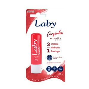 Protetor Solar Labial Laby Corzinha FPS15 Vermelho Amor 3,6g
