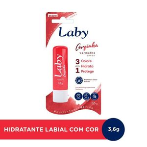 Protetor Solar Labial Laby Corzinha FPS15 Vermelho Amor 3,6g