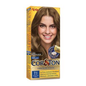 Tintura Niely Cor&Ton 7.1 - Louro Médio Cinza