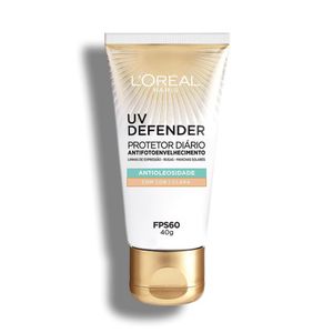 Protetor Solar Facial L'Oréal Paris UV Defender Antioleosidade Cor Clara FPS60 40g