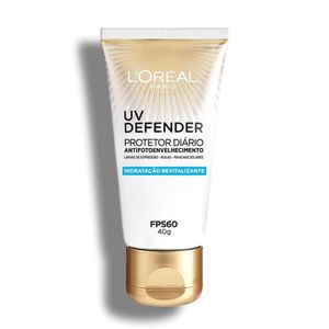 Protetor Solar Facial L'Oréal Paris UV Defender Hidratação FPS60 40g