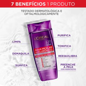 Água Micelar L'Oréal Paris Hialurônico 200ml