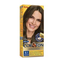 Tintura Niely Cor&Ton 6.1 - Louro Escuro Acinzentado