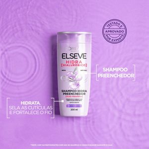 Shampoo Preenchedor L'Oréal Paris Elseve Hidra Hialurônico 400ml