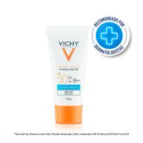 Protetor Solar Facial Vichy Capital Soleil Hydra-Matte Sem Cor Toque Seco 12h Fps50 30g