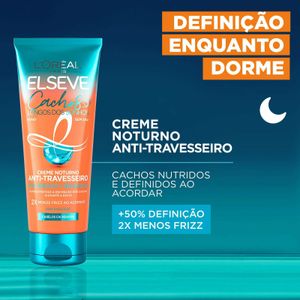 Creme Noturno Anti-Travesseiro L'Oréal Paris Elseve Cachos Longos dos Sonhos 200g