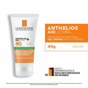 Protetor Solar La Roche Posay Anthelios Airlicium Sem Cor Fps80 40g