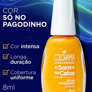 Esmalte Colorama Longa Duração Som Na Caixa Só No Pagodinho 8ml