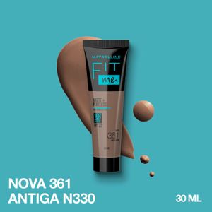 Base Líquida Maybelline NY Fit Me Matte FPS22 Cor 361 30ml