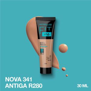 Base Líquida Maybelline NY Fit Me Matte FPS22 Cor 341 30ml