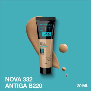 Base Líquida Maybelline NY Fit Me Matte FPS22 Cor 332 30ml