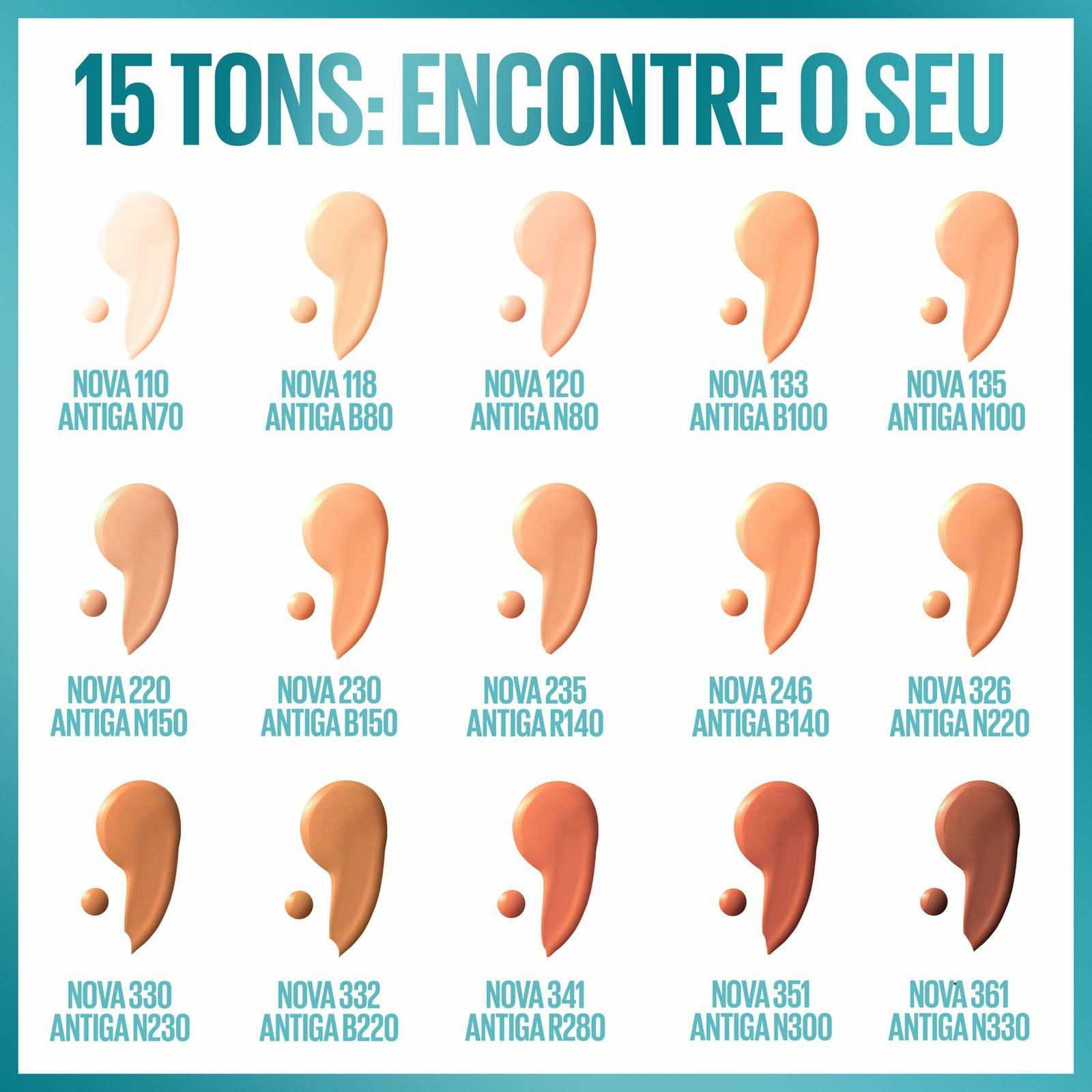 Encontraproduto.com.br - Base Líquida Maybelline NY Fit Me Matte FPS22 Cor 332 30ml