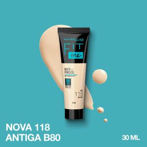 Base Líquida Maybelline NY Fit Me Matte FPS22 Cor 118 30ml
