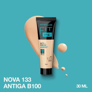 Base Líquida Maybelline NY Fit Me Matte FPS22 Cor 133 30ml