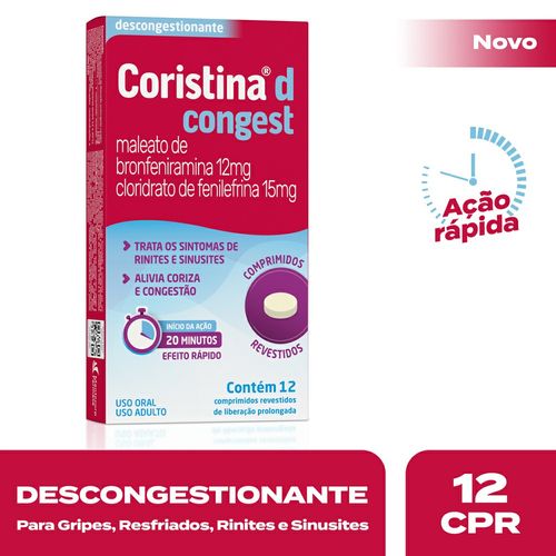 Coristina D Congest 12 Comprimidos