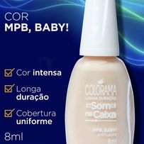Esmalte Colorama Longa Duração Som Na caixa Mpb, Baby! Cintilante 8ml