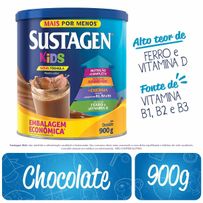 Complemento Alimentar Sustagen Kids Chocolate Sabor Chocolate 900g