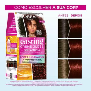 Tintura Loréal Casting Creme Gloss 566 - Cereja 230g