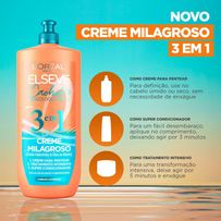 Creme Milagroso 3 em 1 L'Oréal Paris Elseve Cachos Longos Dos Sonhos 500ml