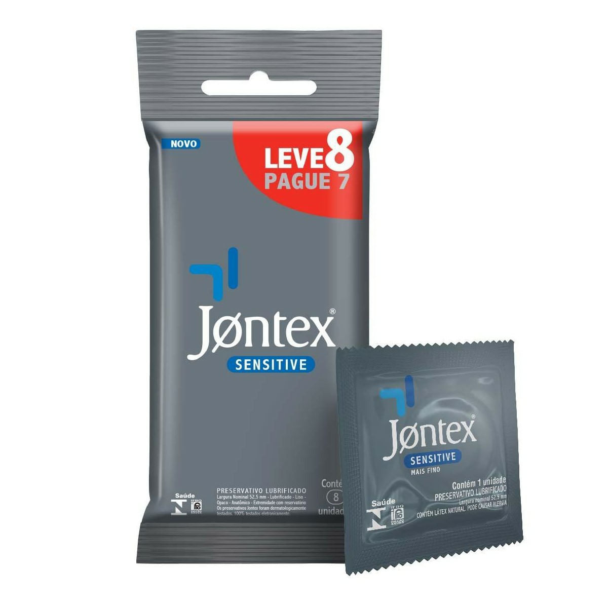 Preservativo Jontex Sensitive 8 Unidades - Drogaria Venancio