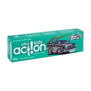 Gel Dental Ultra Action Kids Mundo dos Carros Mentinha 50g