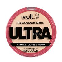Pó Compacto  Matte Tradicional Vult Ultra Fino V420 9g