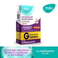 Cloridrato De Fexofenadina 120mg Medley 10 Comprimidos