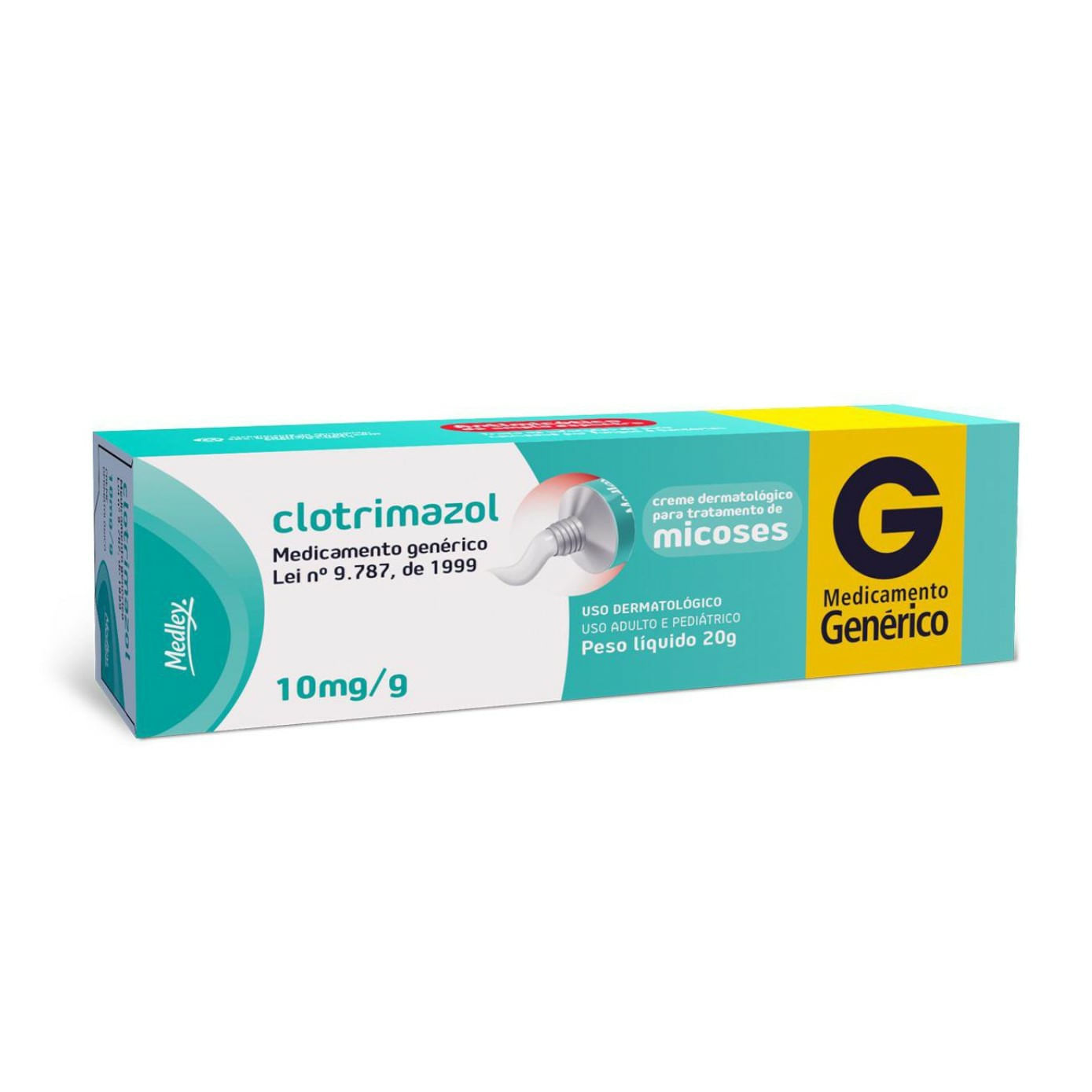 Creme Clotrimazol 10mg Medley 20g - Drogaria Venancio