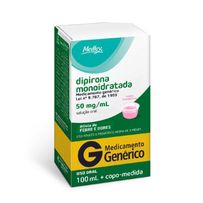 Dipirona Sódica 50mg/ml Medley Solução Oral 100ml