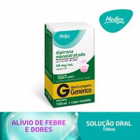 Dipirona Sódica 50mg/ml Medley Solução Oral 100ml