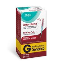 Ibuprofeno 100mg/ml Medley Gotas Suspensão Oral 20ml