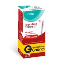 Ibuprofeno 50mg/ml Medley Suspensão Oral 30ml