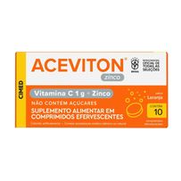 Suplemento Alimentar Aceviton Vitamina C Zinco 10 Comprimidos Efervescentes