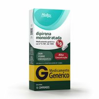 Dipirona Monoidratada 1g Medley 10 Comprimidos