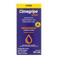 Antigripal Cimegripe Gotas Solução Oral Sabor Laranja 20ml