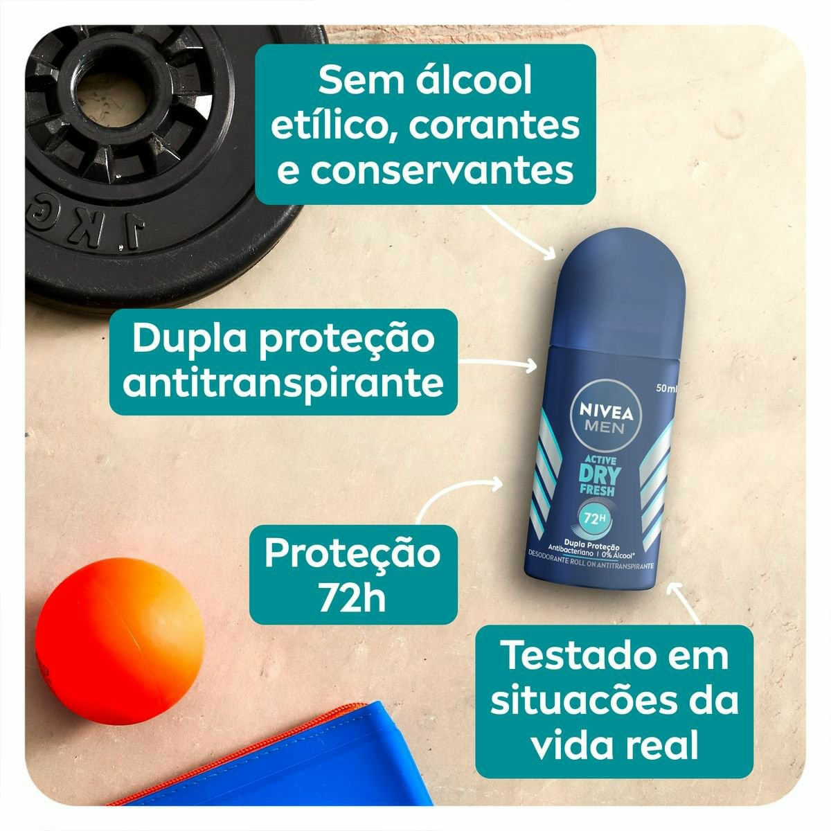 Desodorante Antitranspirante Roll-On Nivea Dry Comfort 50ml - Drogaria  Venancio