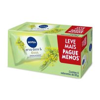 Sabonete em Barra Nivea Hidratante Erva Doce Promo 6 Unidades de 85g Cada