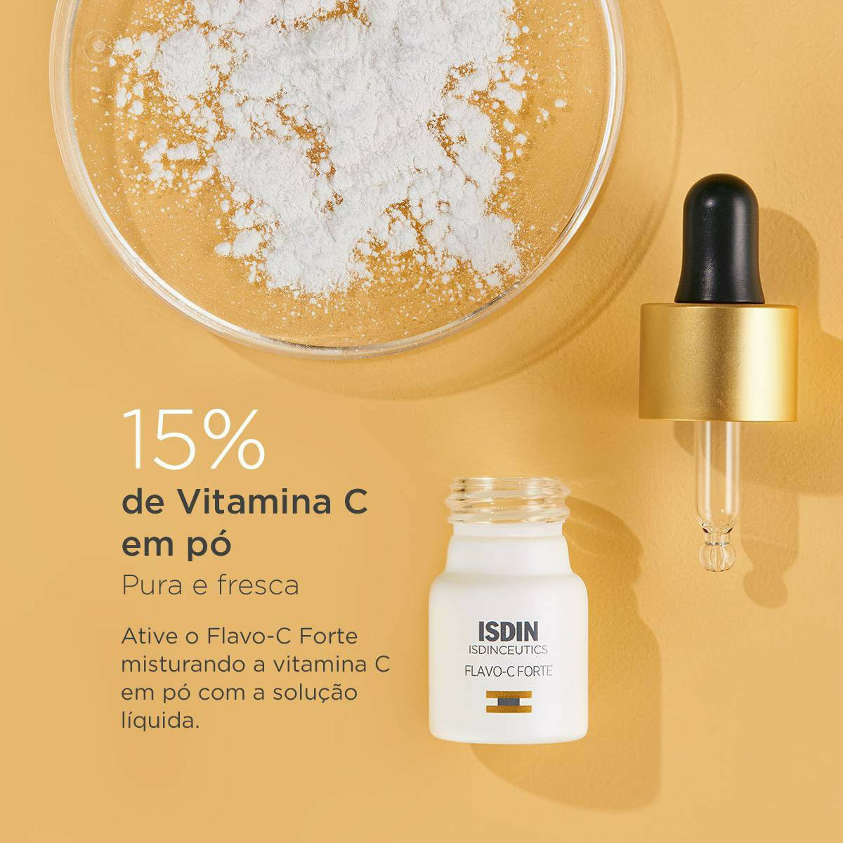Encontraproduto.com.br - Sérum Facial Isdinceutics Flavo-C Forte 5,3ml - 3 unidades
