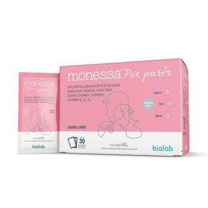Suplemento Alimentar Monessa Pós Parto Biolab 30 Sachês De 14g Cada